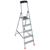 Стремянка складная Krause SAFETY 5 ступеней с полочкой 128959