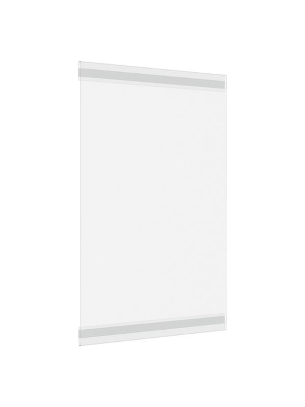 Ценникодержатель из прозрачного пластика со скотчем А6,вертикальный,10шт/уп