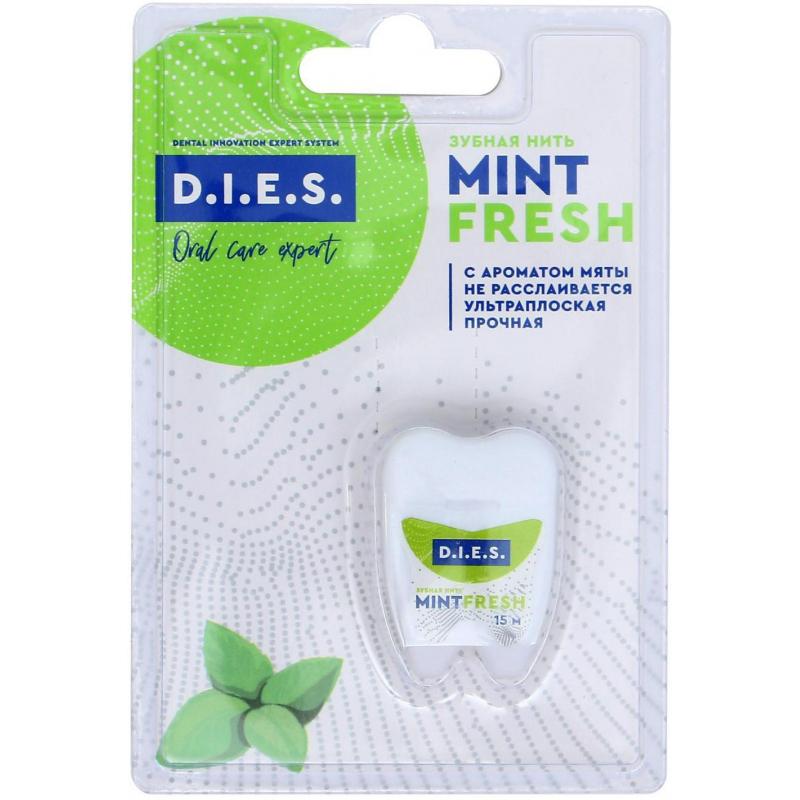 Зубная нить D.I.E.S  с ароматом мяты, 15м  3417061