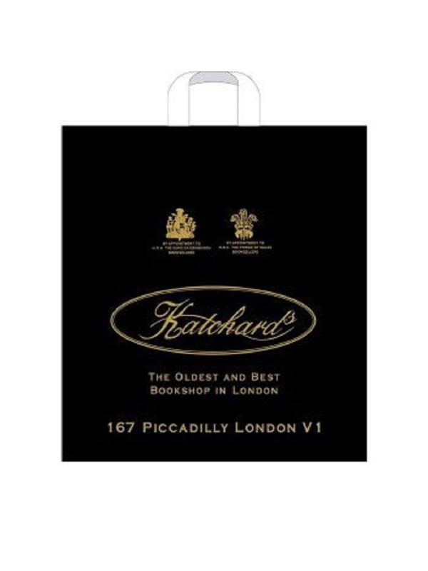 Пакет с петлевой ручкой 30х33+3 (70)  Хатчард черный 50 шт/уп