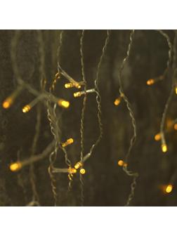 Электрогирлянда Бахрома 1.8 х 0.5 м , IP20, 48 LED,желт, 8 реж, 3556833