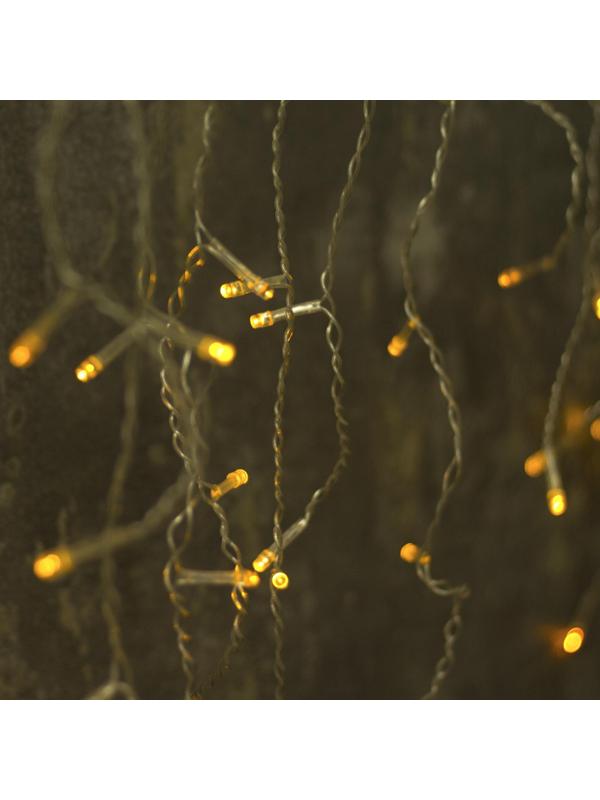 Электрогирлянда Бахрома 1.8 х 0.5 м , IP20, 48 LED,желт, 8 реж, 3556833
