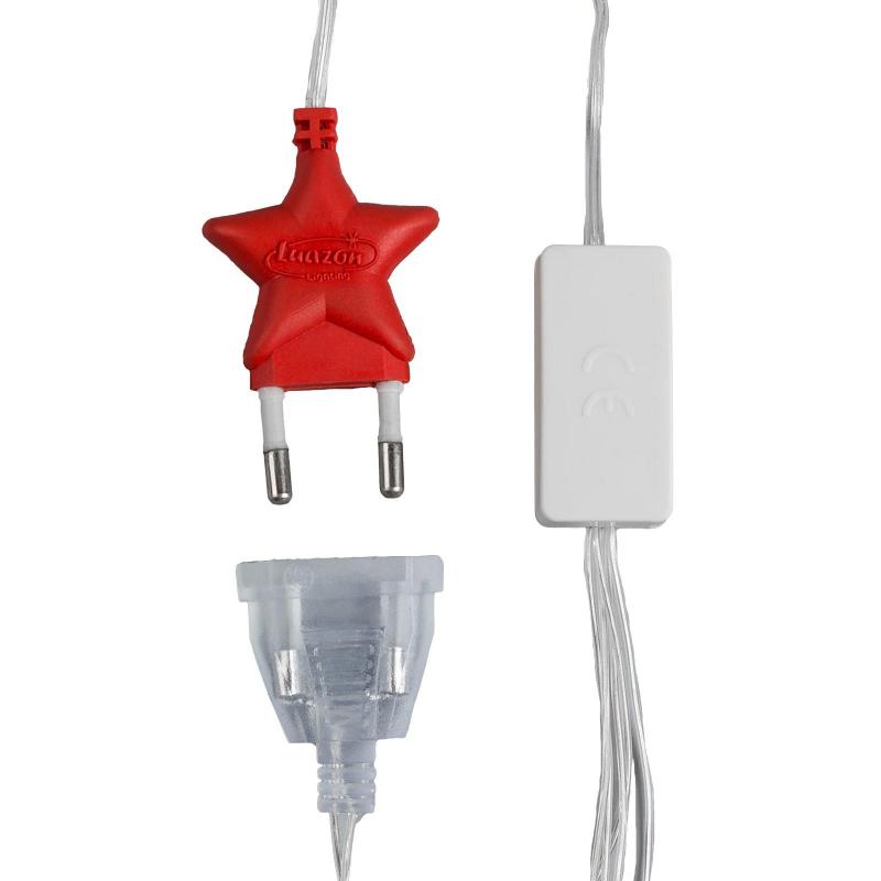 Электрогирлянда Бахрома 1.8х0.5 м, IP20, 48 LED, бел, 8 режимов 3556829