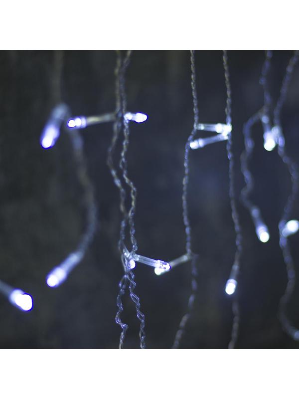 Электрогирлянда Бахрома 1.8х0.5 м, IP20, 48 LED, бел, 8 режимов 3556829