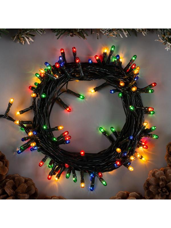 Электрогирлянда Нить 5.5 м,IP20,140 ламп, мульти, 8 режимов, 220 В 670999