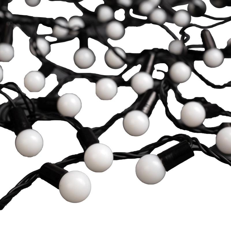 Электрогирлянда Нить 20 мШарики 1.5 см, IP44, 200 LED, мульти 220 В 671568