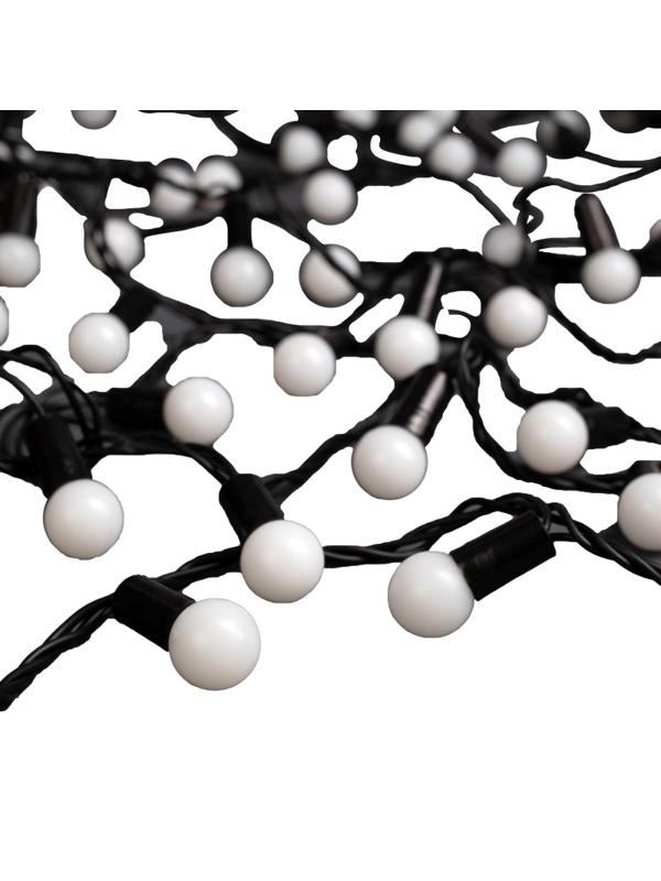 Электрогирлянда Нить 20 мШарики 1.5 см, IP44, 200 LED, мульти 220 В 671568