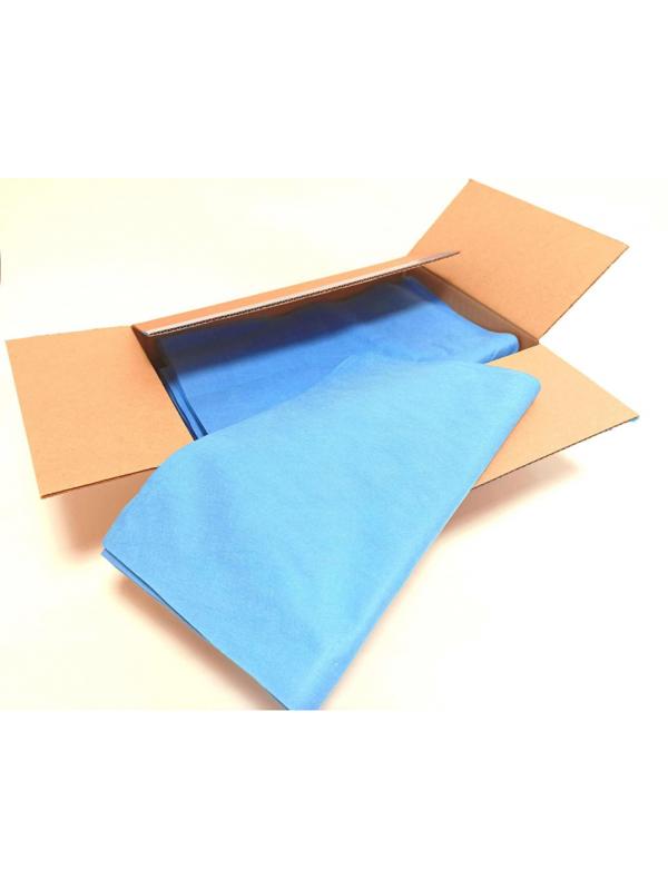 Материал протирочный нетканый Микроспан МС80-54 синий 34х40см 100л/уп