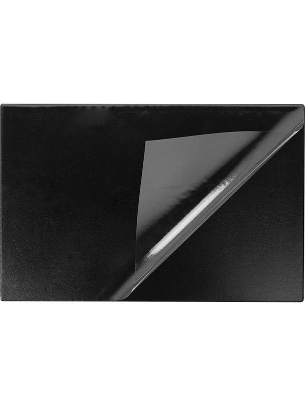 Коврик на стол Attache 380х590мм черный с прозрачным листом РФ