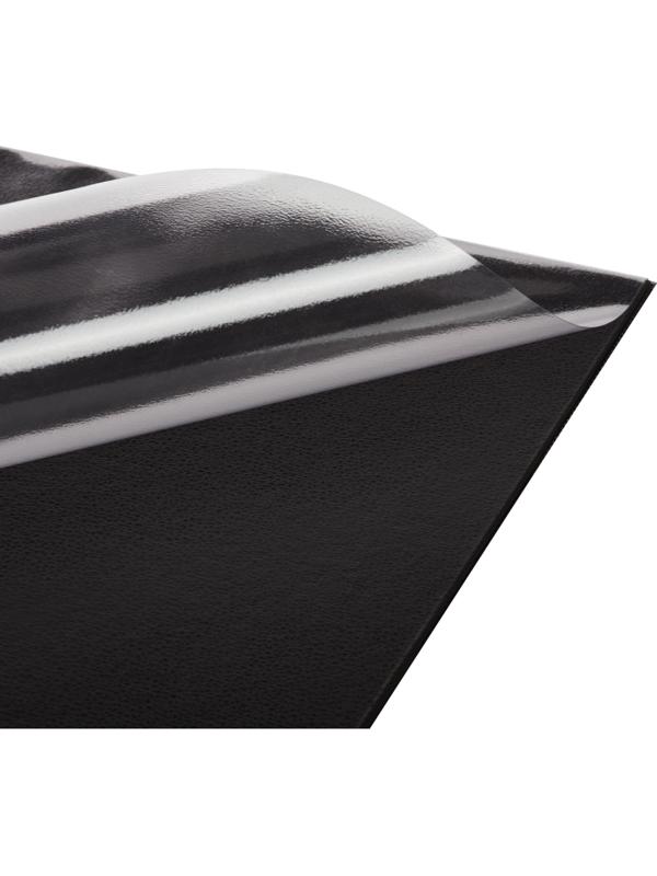 Коврик на стол Attache 380х590мм черный с прозрачным листом РФ