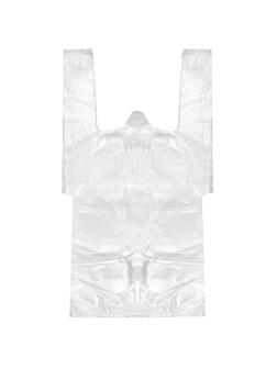 Пакет-майка ПНД 32+24х60 см 14 мкм для пиццы/коробок прозрачный 100 шт/уп