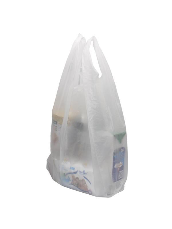 Пакет-майка ПНД 45+30х75 см 12 мкм Артпласт Белая 50 шт/уп