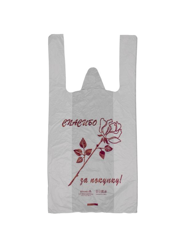 Пакет-майка ПНД 25+12х45 см 10 мкм Артпласт Роза 100 шт/уп