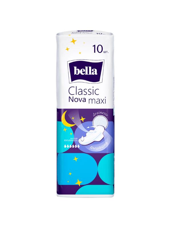 Прокладки женские гигиенические bella Classic Nova Maxi 10 шт/уп