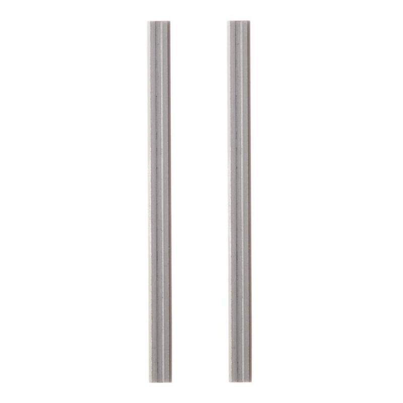 Нож для рубанка ПРАКТИКА 82 мм х 5,5 мм, быстрорежущая сталь (2 шт) 037-428