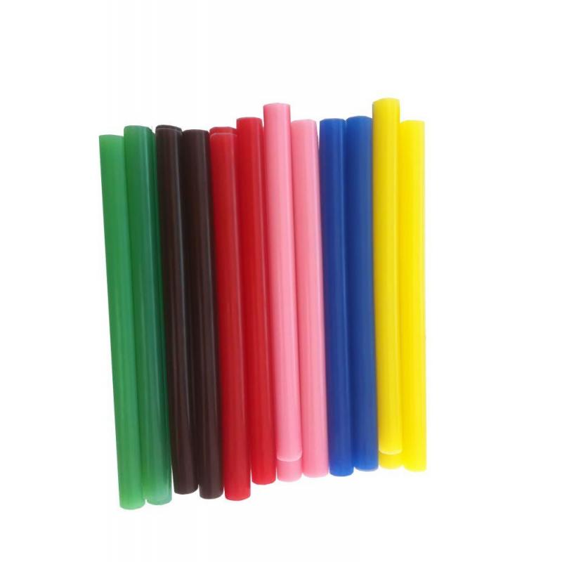 Стержень клеевой ПРАКТИКА d7х100мм, 6 цветов, 12шт. (641-671)