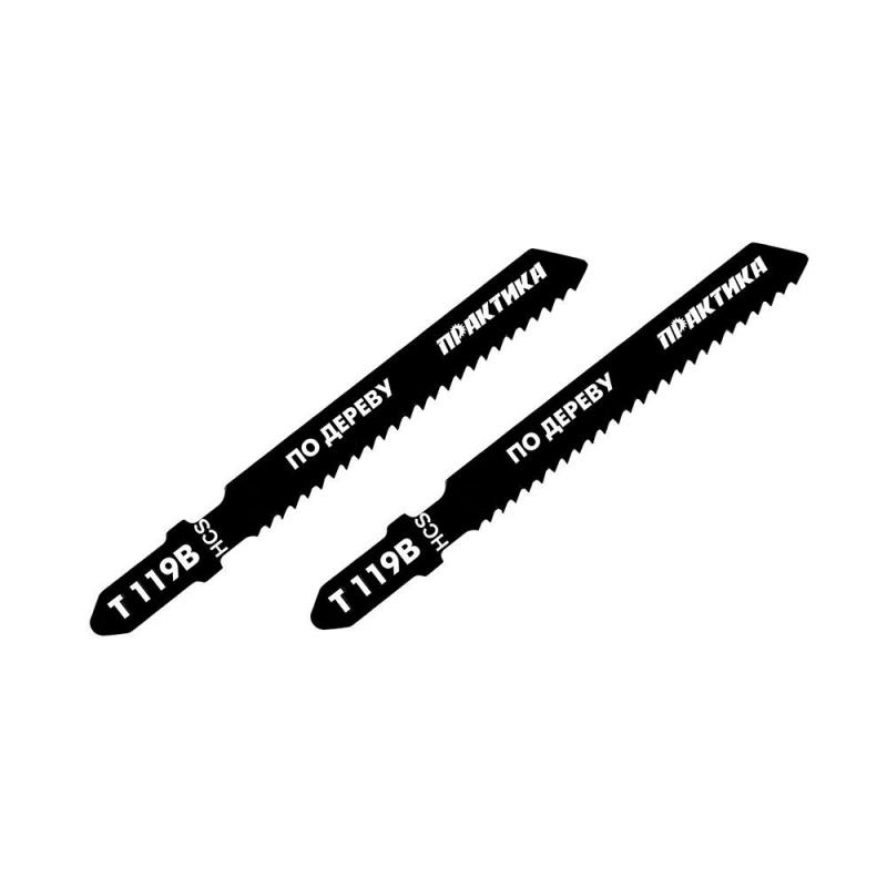 Пилка для лобзика по дереву, ДСП ПРАКТИКА T119B 76х50 мм (2шт) 034-588