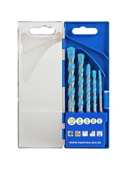 Набор сверл универсальных ПРАКТИКА Эксперт, 5 шт 4,5,6,8,10 мм, 640-339