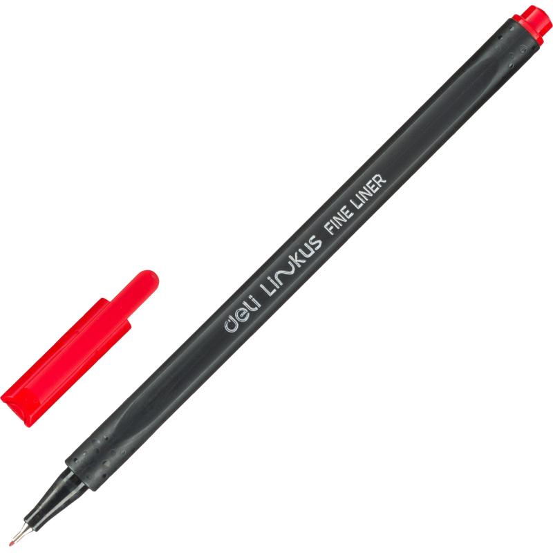 Набор линеров Deli толщина линии  0,45 мм, 6 цветов, с европодвесом