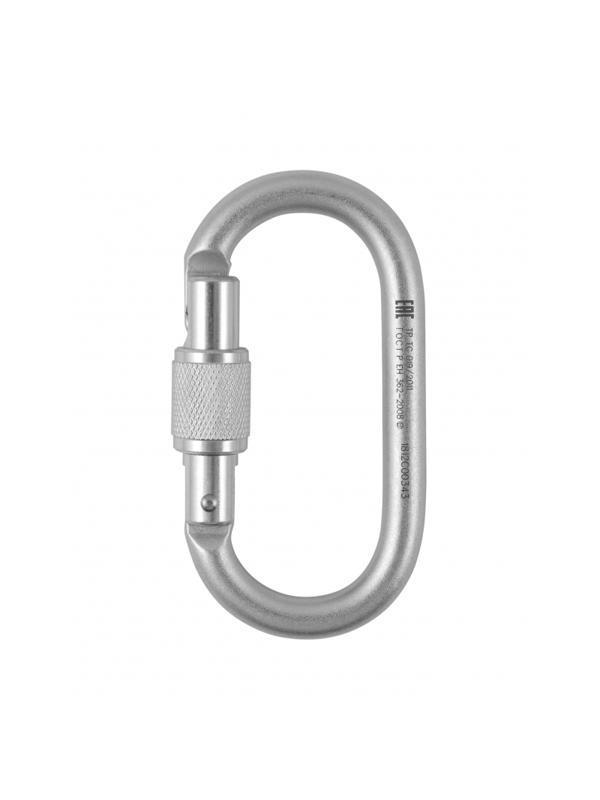 Карабин страховочный Стальной Овал с муфтой vpro 0013/vnt 1013