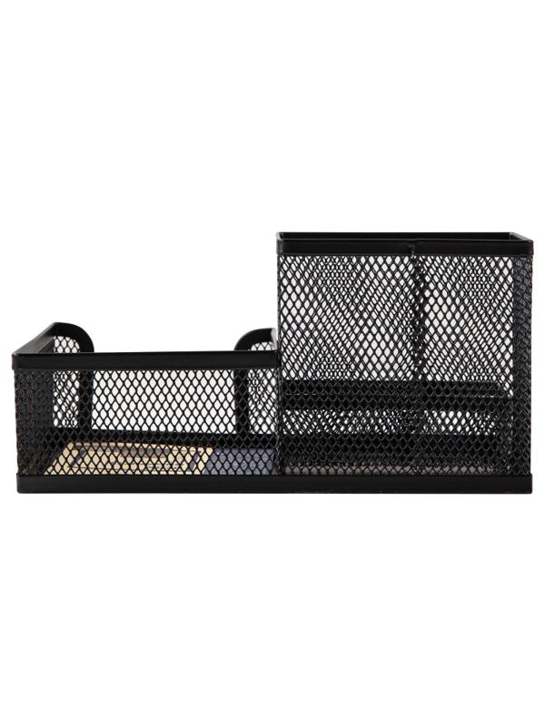 Подставка для письменных и канц прин,3 от,м сетка,чер,215x75x53 мм