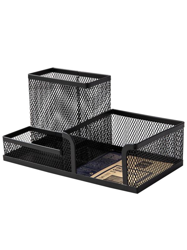 Подставка для письменных и канц прин,3 от,м сетка,чер,215x75x53 мм