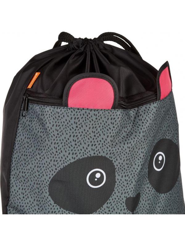 Мешок для обуви №1School Panda, карман, 360x470 мм,МО-26-2