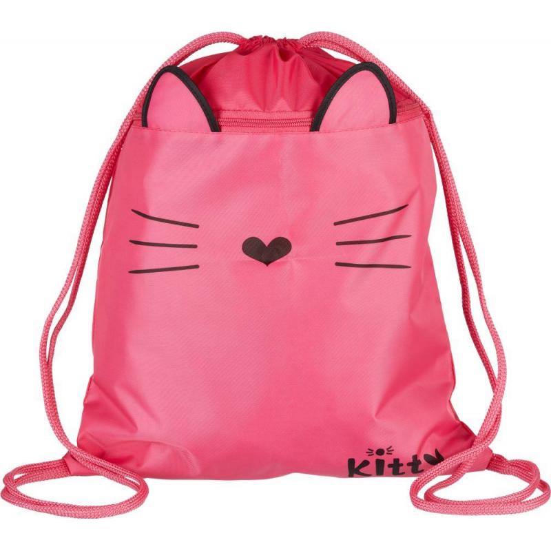 Мешок для обуви №1School Kitty, МО-26-2, 360x470 мм, карман