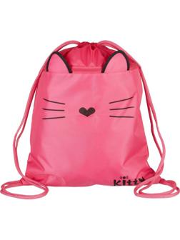 Мешок для обуви №1School Kitty, МО-26-2, 360x470 мм, карман