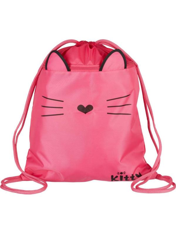 Мешок для обуви №1School Kitty, МО-26-2, 360x470 мм, карман