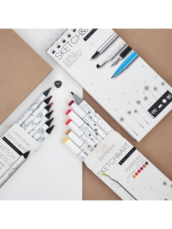 Набор карандашей SKETCH&ART4 мм,ОСЕННИЙ ПЕЙЗАЖ 6 ЦВ. 30-0118/10