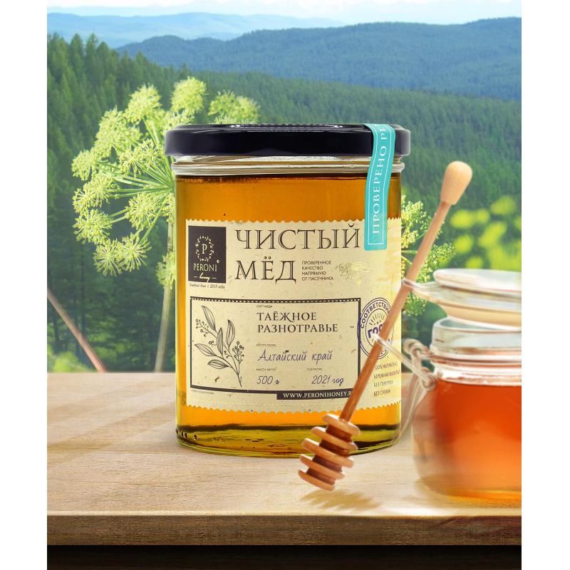 Мед Peroni Honey 500 г. Таежное разнотравье