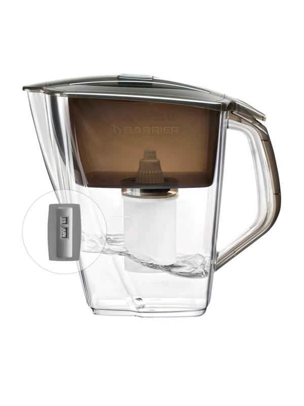 Фильтр -кувшин для очистки воды БАРЬЕР Гранд Нео 4,2 л, цвет антрацит
