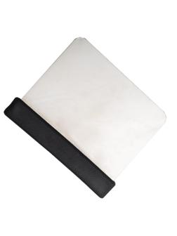 Скребок для теста, нерж.сталь, с черной ручкой (KW-V I BLK)