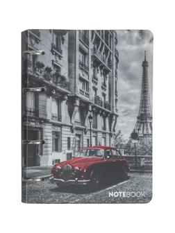 Тетрадь со сменным блоком №1School, А5,120л,клет,кольца Авто