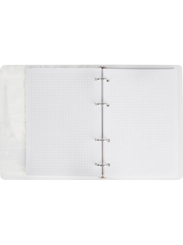 Тетрадь со сменным блоком №1School, А5,120л,клет,кольца Авто