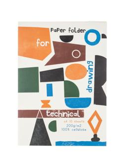 Папка для черчения Kroyter А4,10л,блок ватман 200г,Modern, 65116