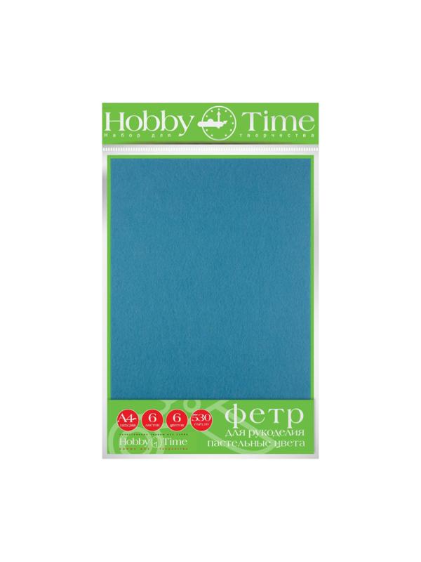 Набор Фетра для рукоделия,4мм,530г/м.кв.,пастельн.цвета 5л.5цв.,11-405-237