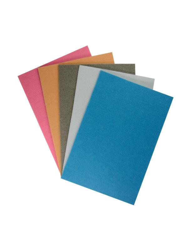 Набор Фетра для рукоделия,4мм,530г/м.кв.,пастельн.цвета 5л.5цв.,11-405-237