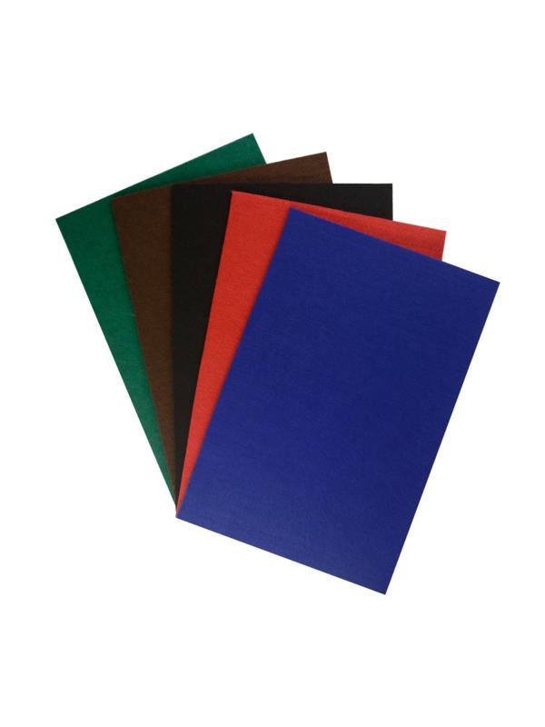 Набор Фетра для рукоделия,4мм,530 г/м.кв.,базовые цвета 5 л.5 цв,11-405-235