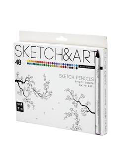 Набор карандашей SKETCH&ART4 мм, 48 ЦВ. 30-0117
