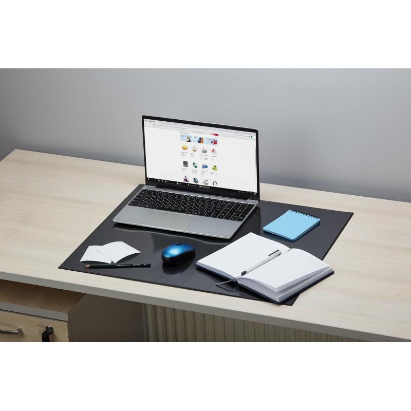 Коврик на стол Attache Economy 530х660мм черный с прозрач верхним листом РФ