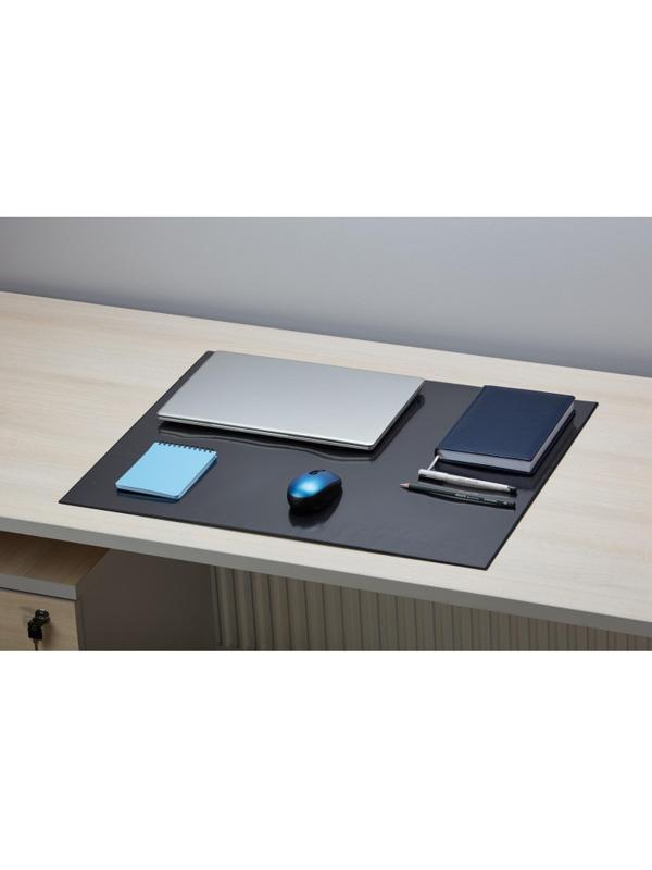 Коврик на стол Attache Economy 530х660мм черный с прозрач верхним листом РФ