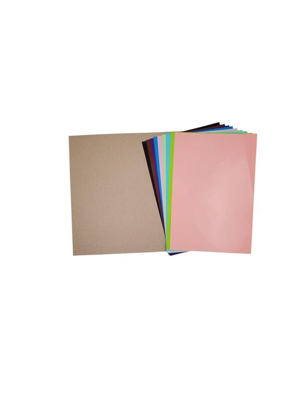 Набор бумаги цветной двусторонней А4 10л 20цв 2вида 11-410-296