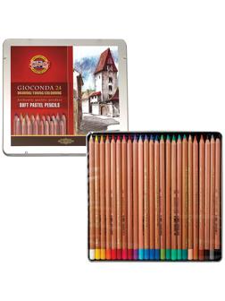 Карандаши цветные пастельн KOH-I-NOOR GIOCONDA SOFT 24цв/наб 8828/24