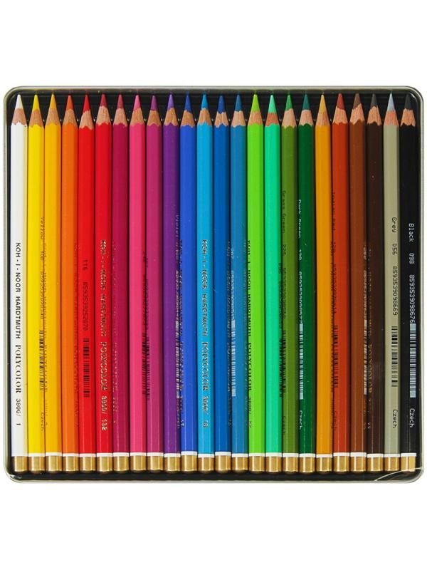Карандаши цветные художеств. KOH-I-NOOR POLYCOLOR 24 цв/наб 3824024002PL