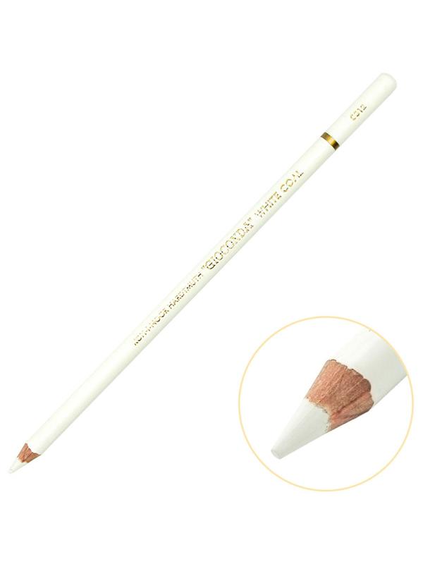 Уголь художественный KOH-I-NOOR GIOCONDA EXTRA HB белый каранд.8812003003KS