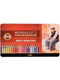 Карандаши акварельные цвет. KOH-I-NOOR MonduluzOldMan 72цв/наб 3727072001PL