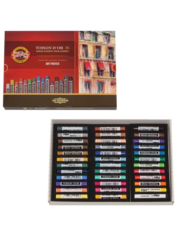 Пастель сухая KOH-I-NOOR TOISON D`OR SOFT 36цв/наб художеств 8515036005KS