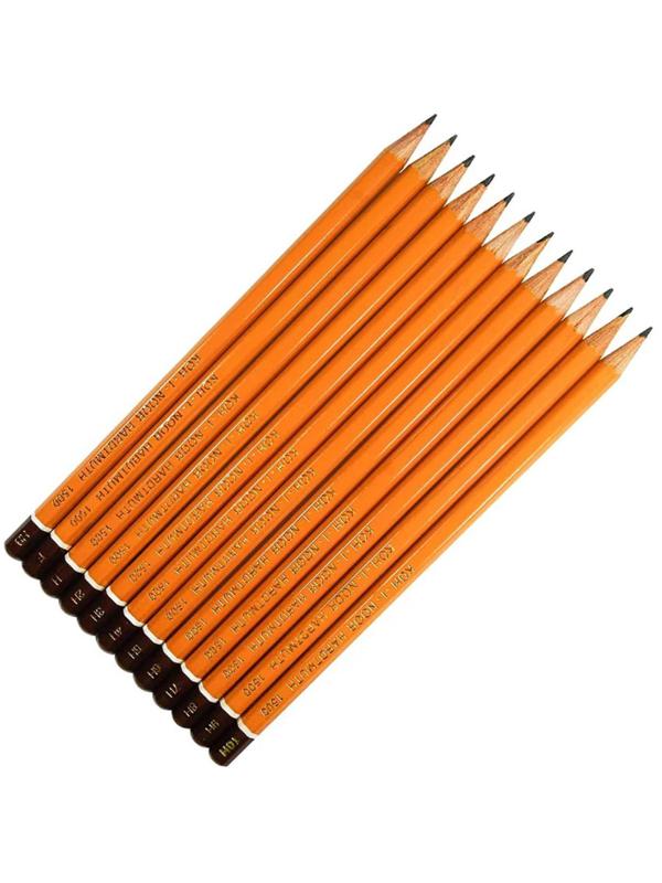 Набор карандашей чернгр KOH-I-NOOR TECHNIC HB-10H 12шт мет.к.1502012007PLRU